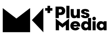 Plus Media Logo Colors Inverted