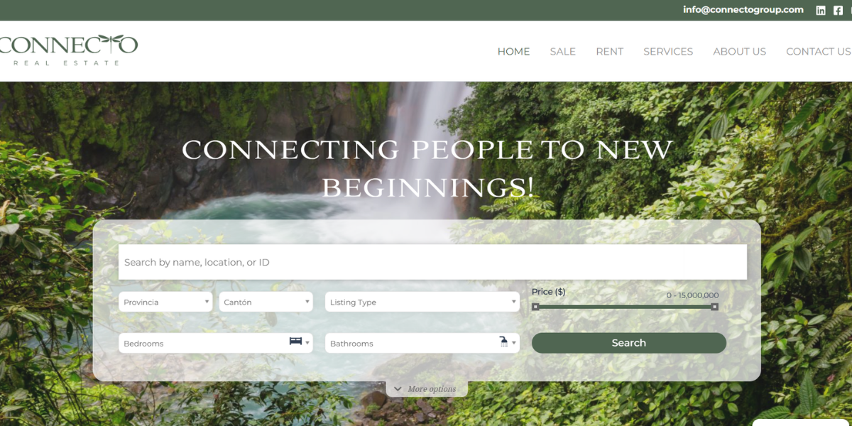 Connecto Real Estate website preview