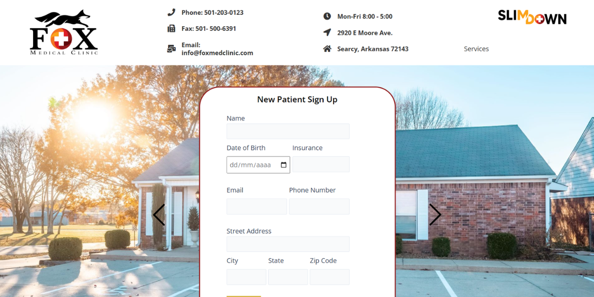 Fox Medical Clinic website preview
