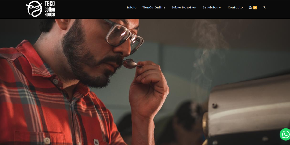 Teco Coffee House e-commerce website preview